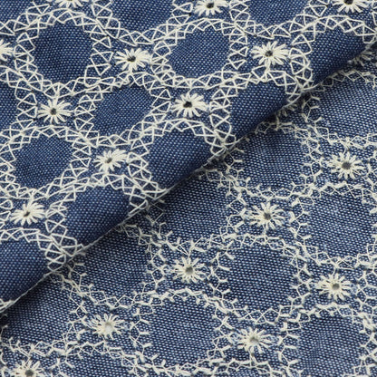 1Pc flower Pre-Washed stripe Denim Fabric - 51.18x19.68inch(130x50cm)  DIY Crafts Projects, DIY Wallet Making