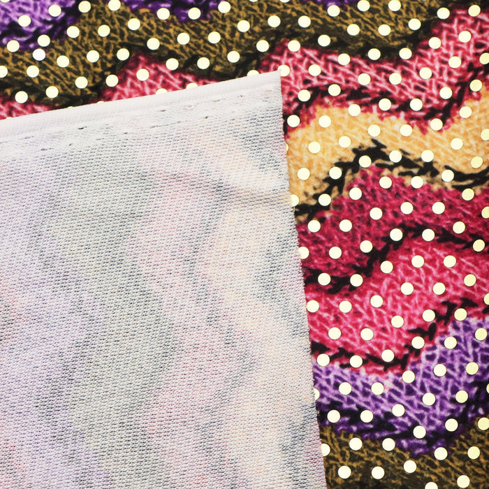 1pc wave Sequins Velvet Fabric - 59x19.68inch(150x50cm) 100%Polyester Material, High Density for DIY Crafts - Hand Wash Only Precut Fabric