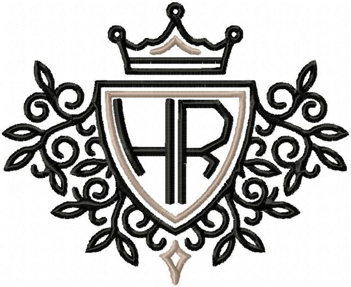 Crest Framed Monogram Crown