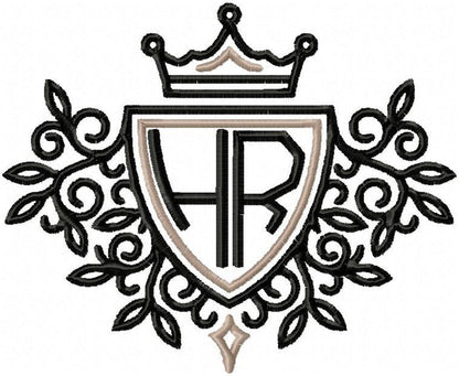Crest Framed Monogram Crown