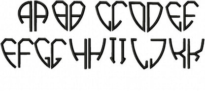 2 letter monogram a to k