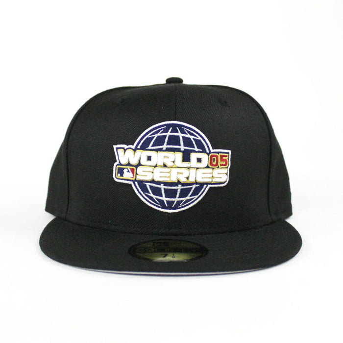2005 World Series Chicago White Sox New Era 59Fifty Fitted Hat (GRAY UNDER BRIM)