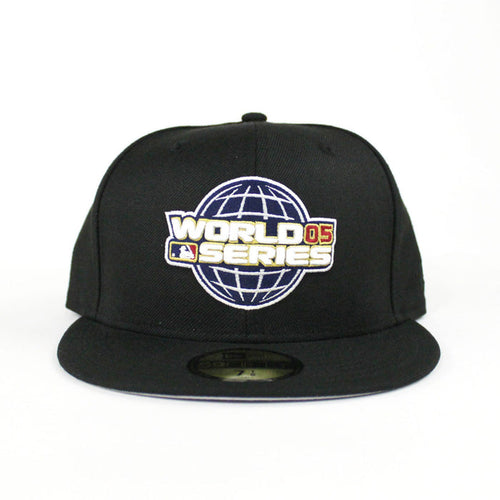 2005 World Series Chicago White Sox New Era 59Fifty Fitted Hat (GRAY UNDER BRIM)
