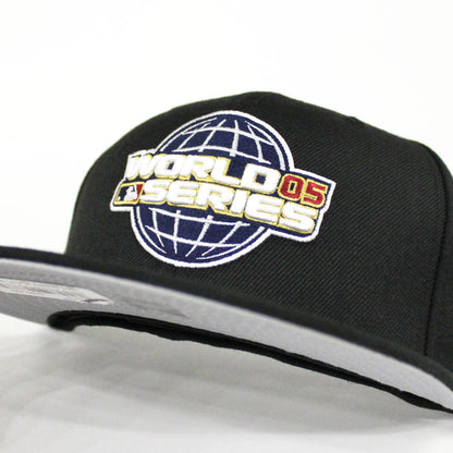 2005 World Series Chicago White Sox New Era 59Fifty Fitted Hat (GRAY UNDER BRIM)