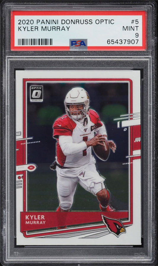 2020 Donruss Optic FB Card # 5 Kyler Murray Arizona Cardinals PSA 9 MINT (MGD2)