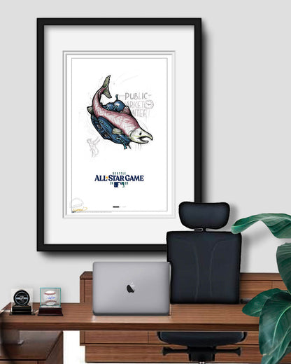2023 MLB All-Star Game Sketch Limited Edition Print