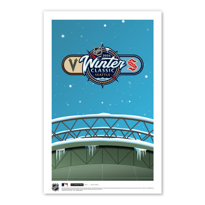 2024 NHL Winter Classic Minimalist T-Mobile Park Limited Edition Art Prints