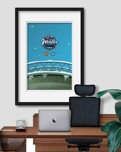 2024 NHL Winter Classic Minimalist T-Mobile Park Limited Edition Art Prints