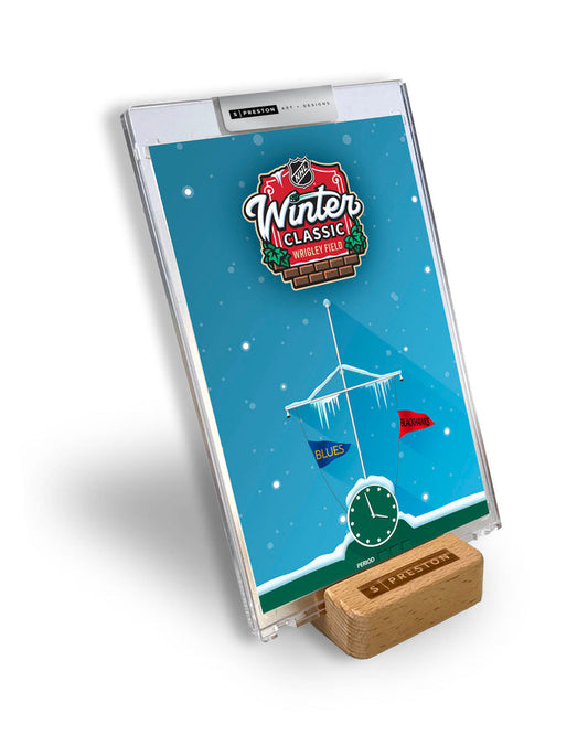 2025 NHL Winter Classic Minimalist Limited Edition Art Slab