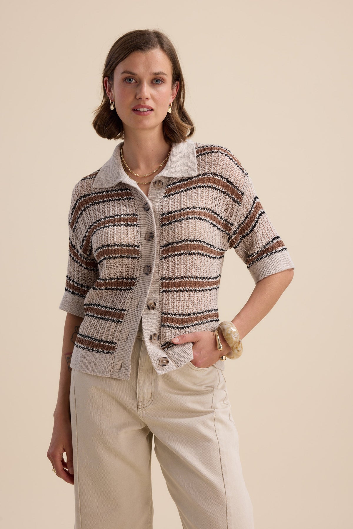 Elementary Collared Cardigan