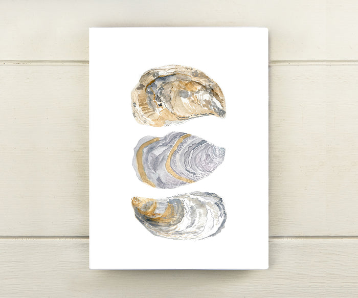 3 Oyster Shells Card