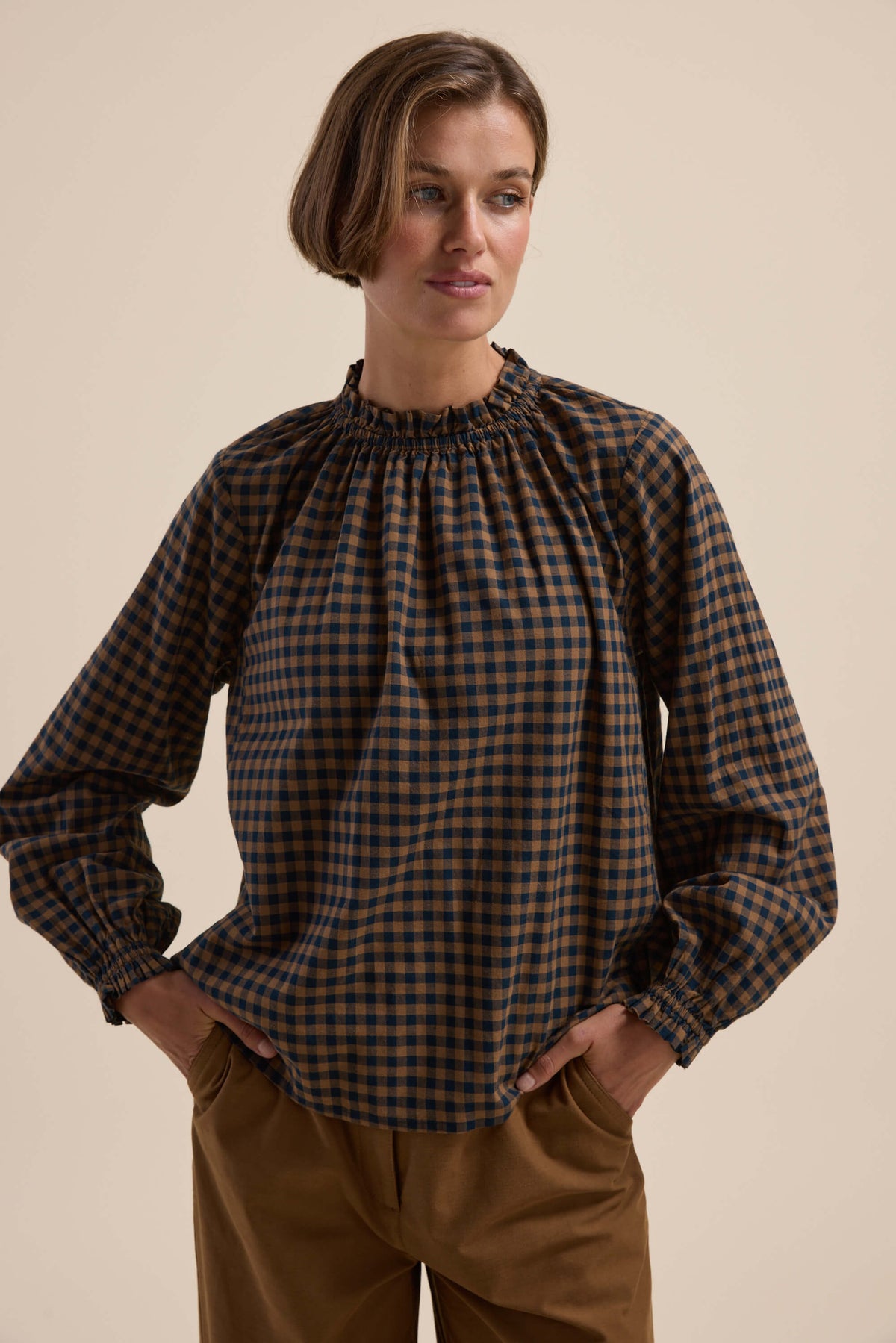 The Frill Detail Long Sleeve Blouse