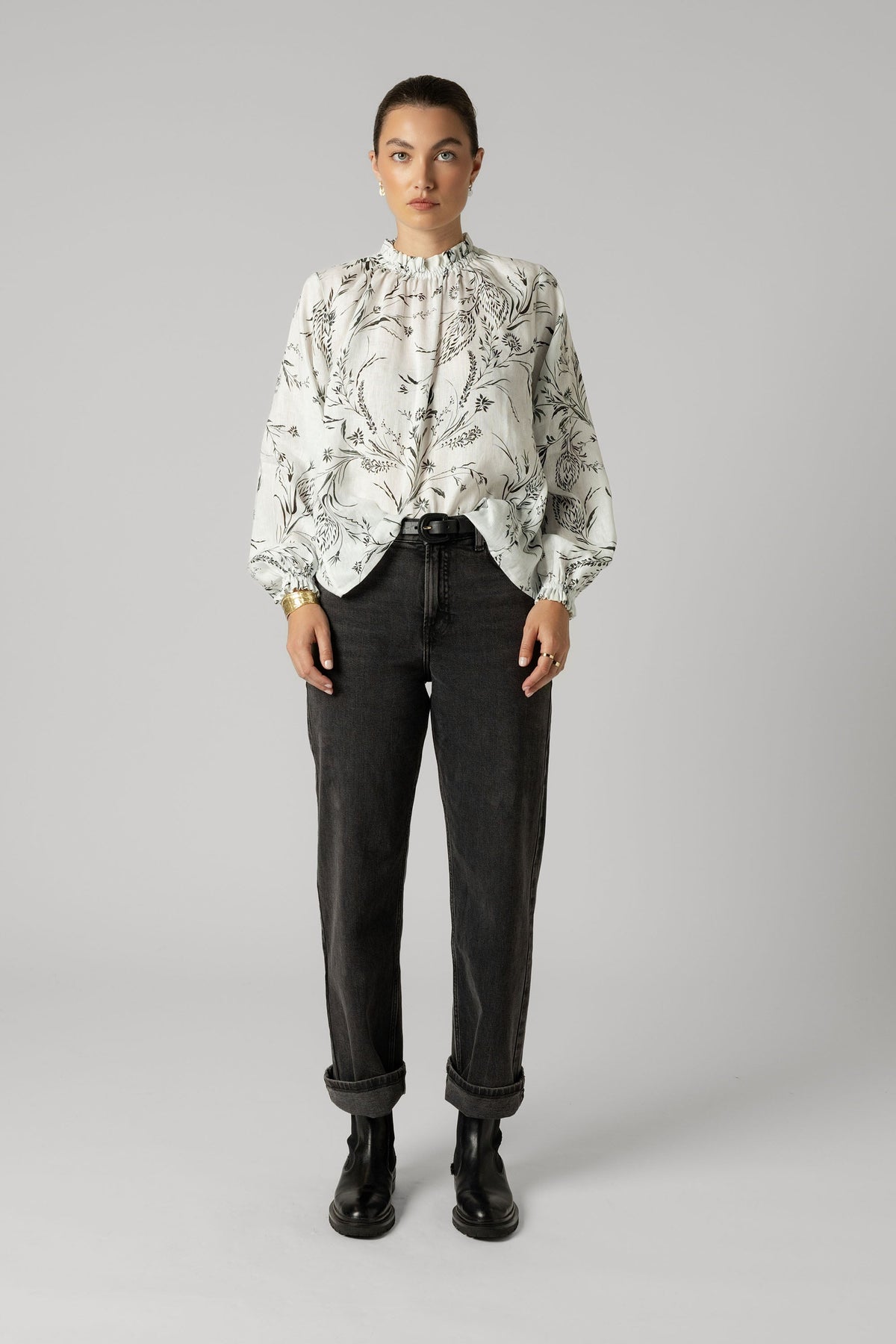 The Frill Detail Long Sleeve Blouse