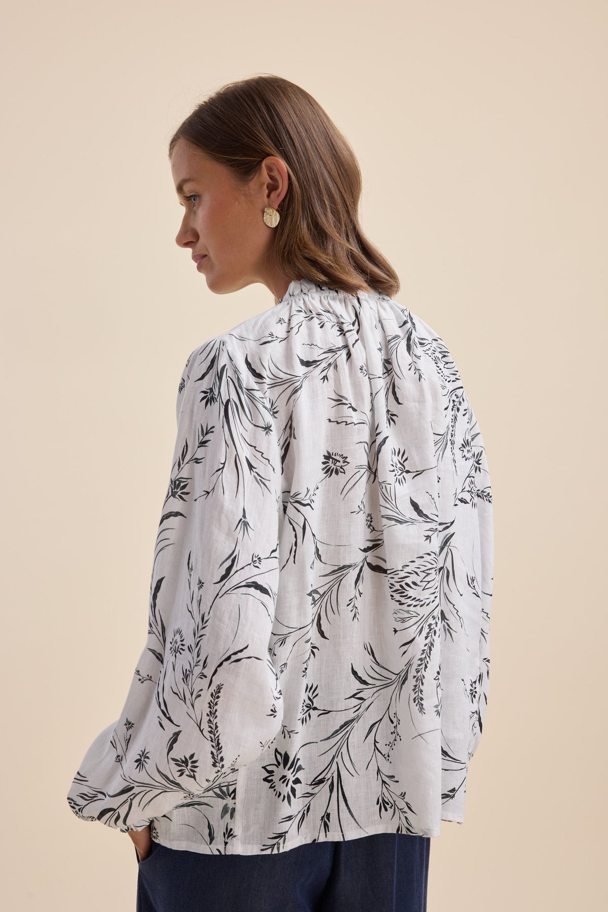The Frill Detail Long Sleeve Blouse