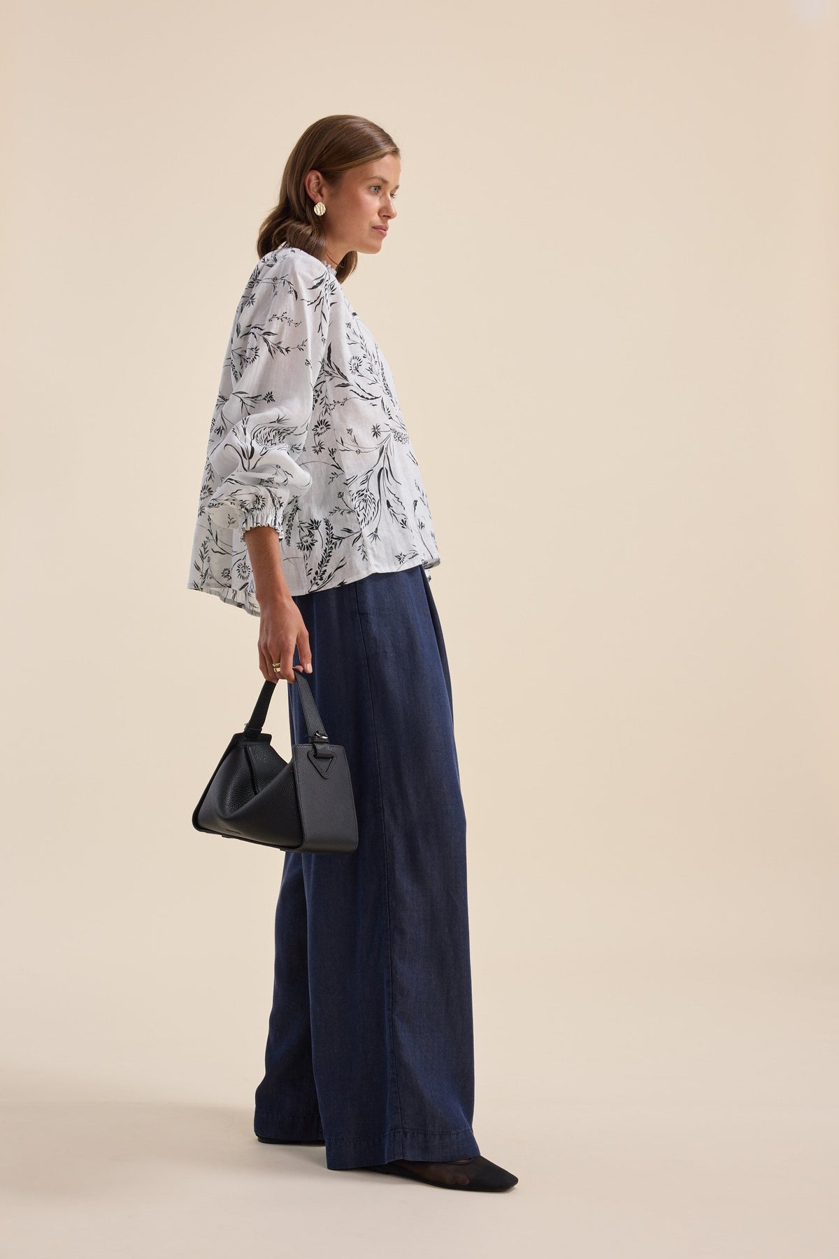 The Frill Detail Long Sleeve Blouse