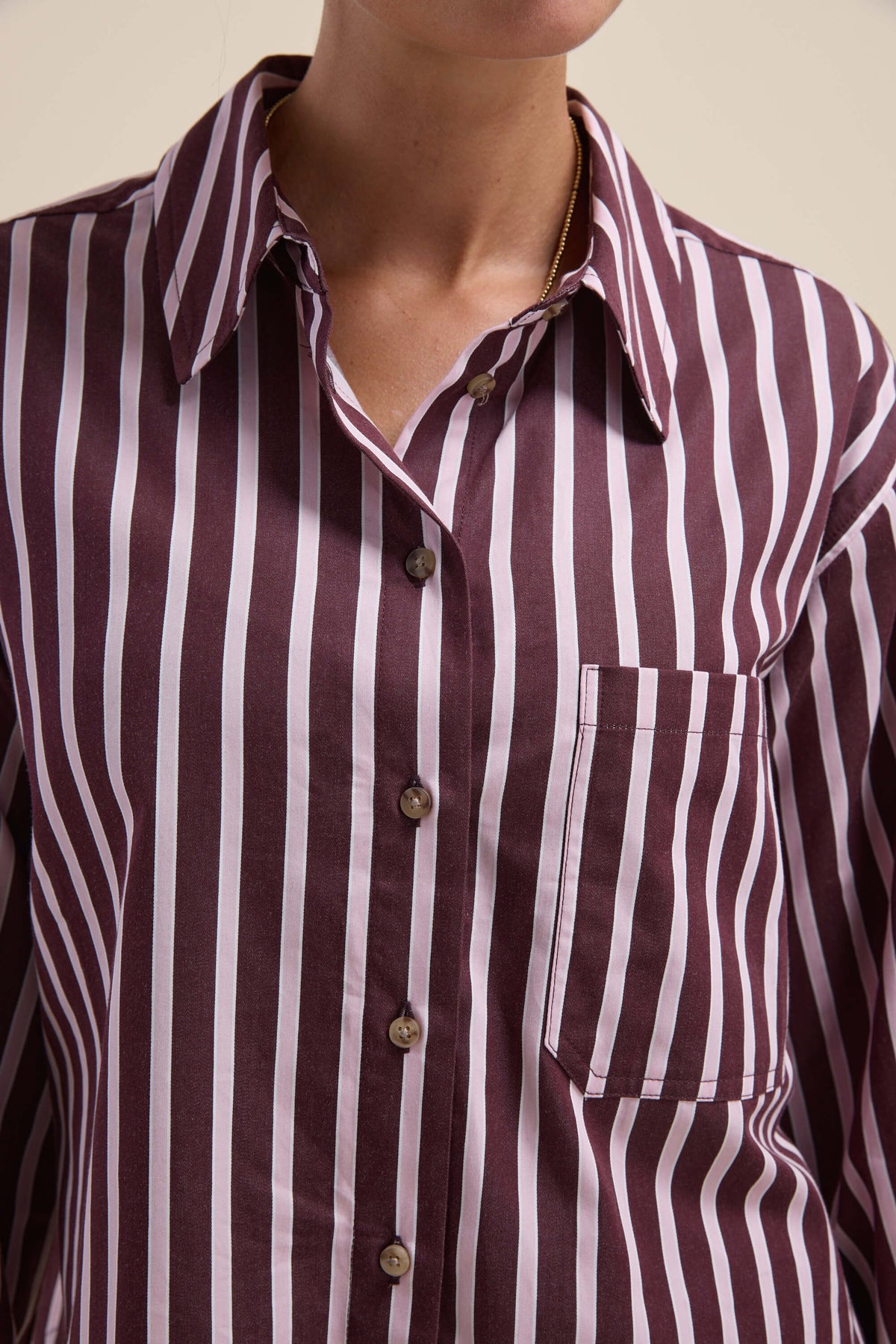 Leah Stripe Detail Shirt