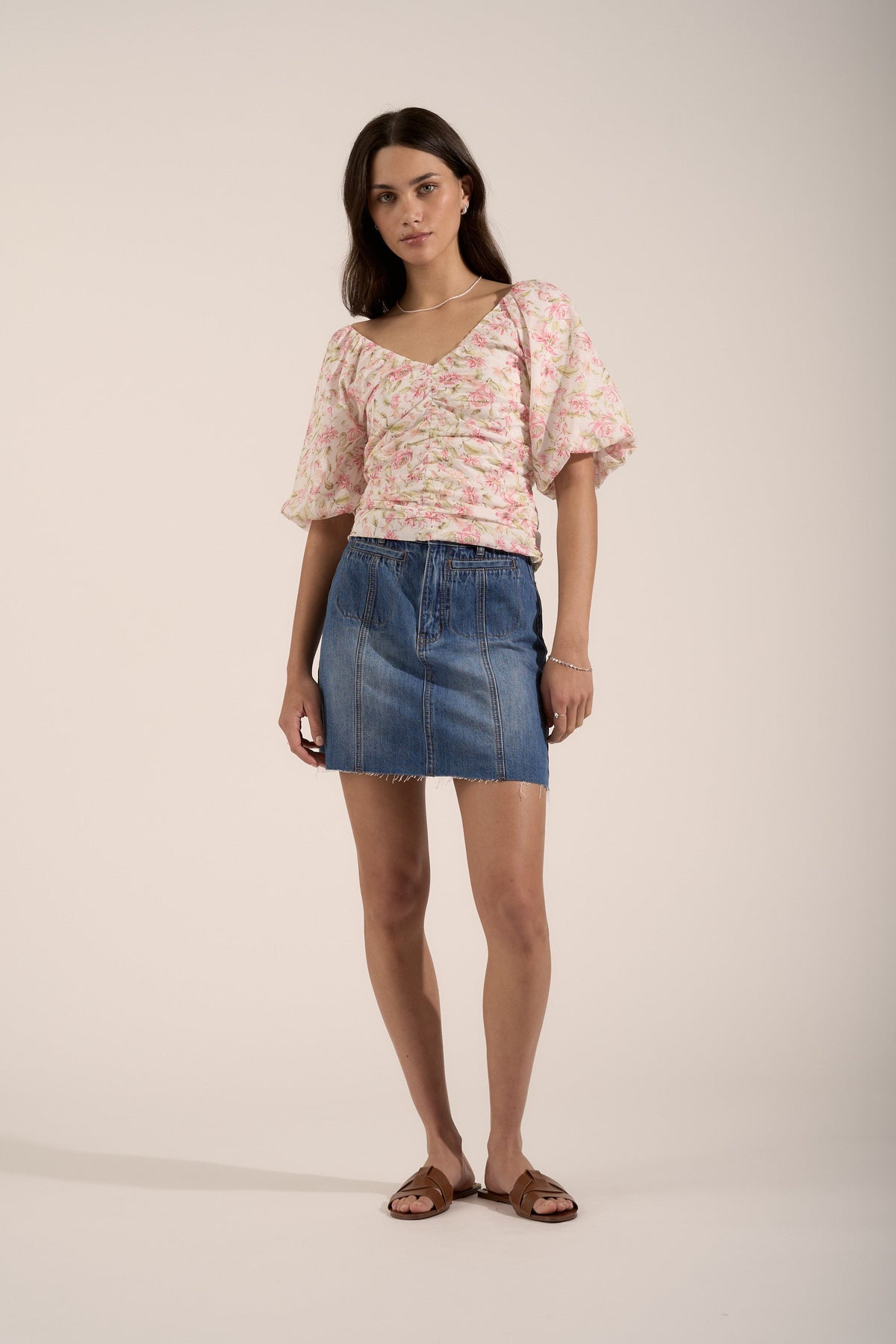 Killarney Denim Mini Skirt