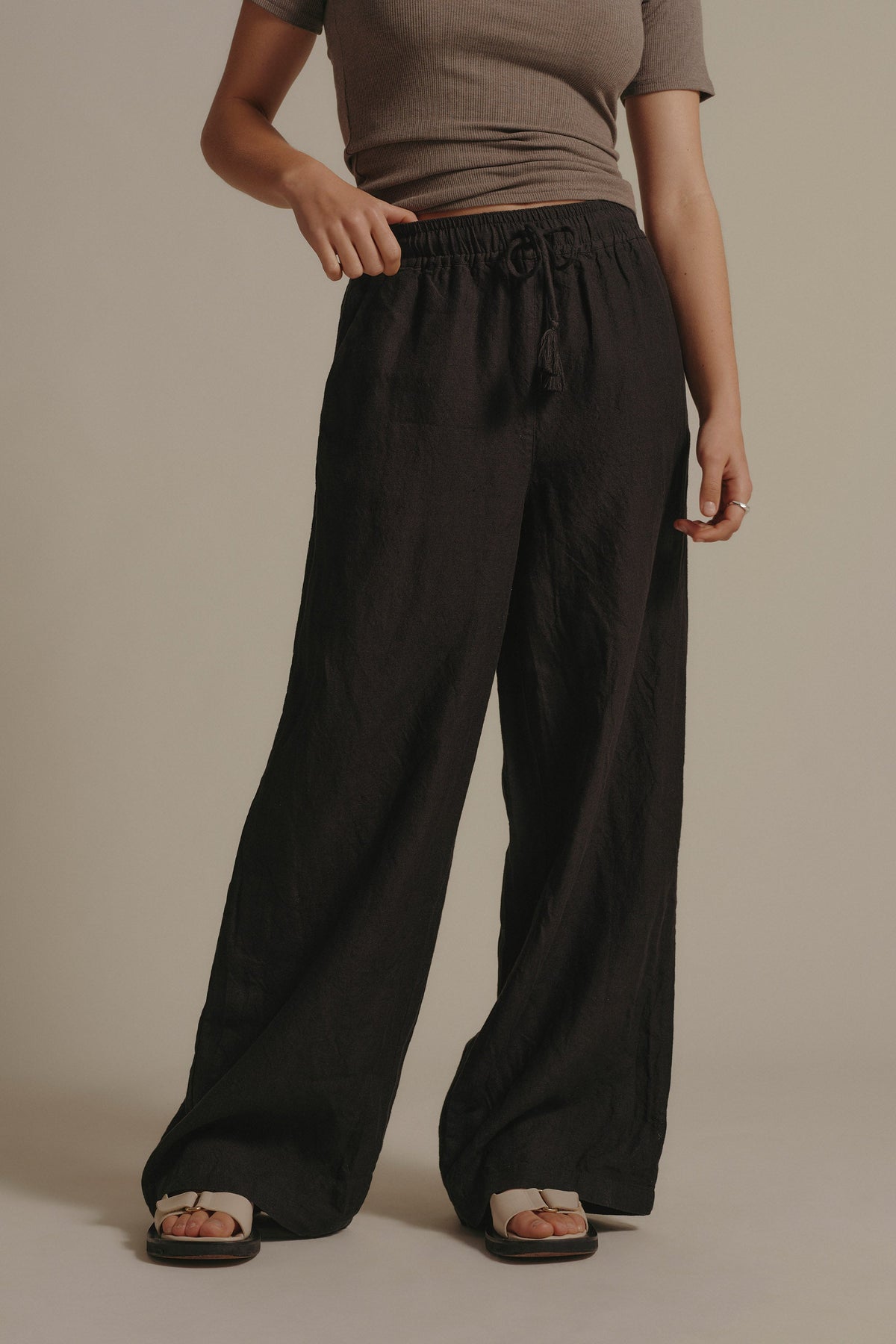 Seacomber Wide Leg Linen Pant