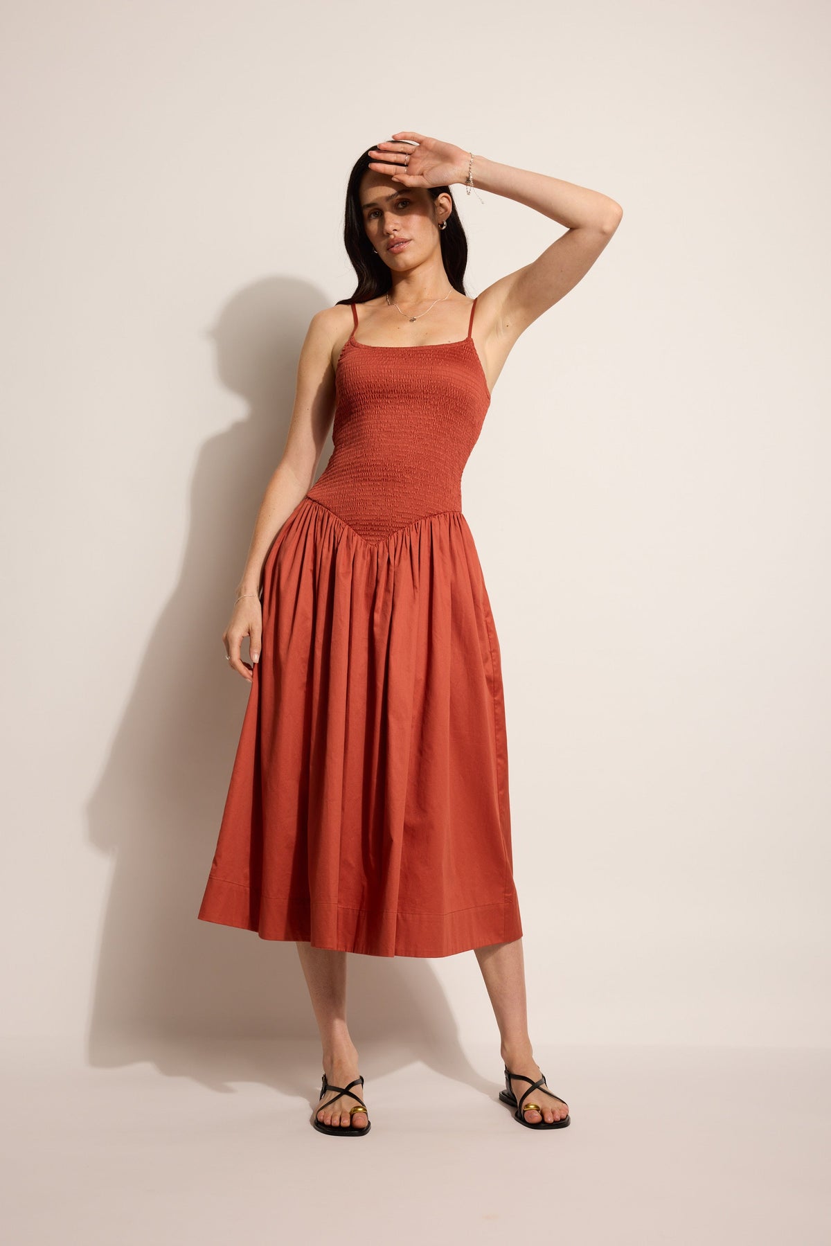 Isabel Shirred Detail Dress