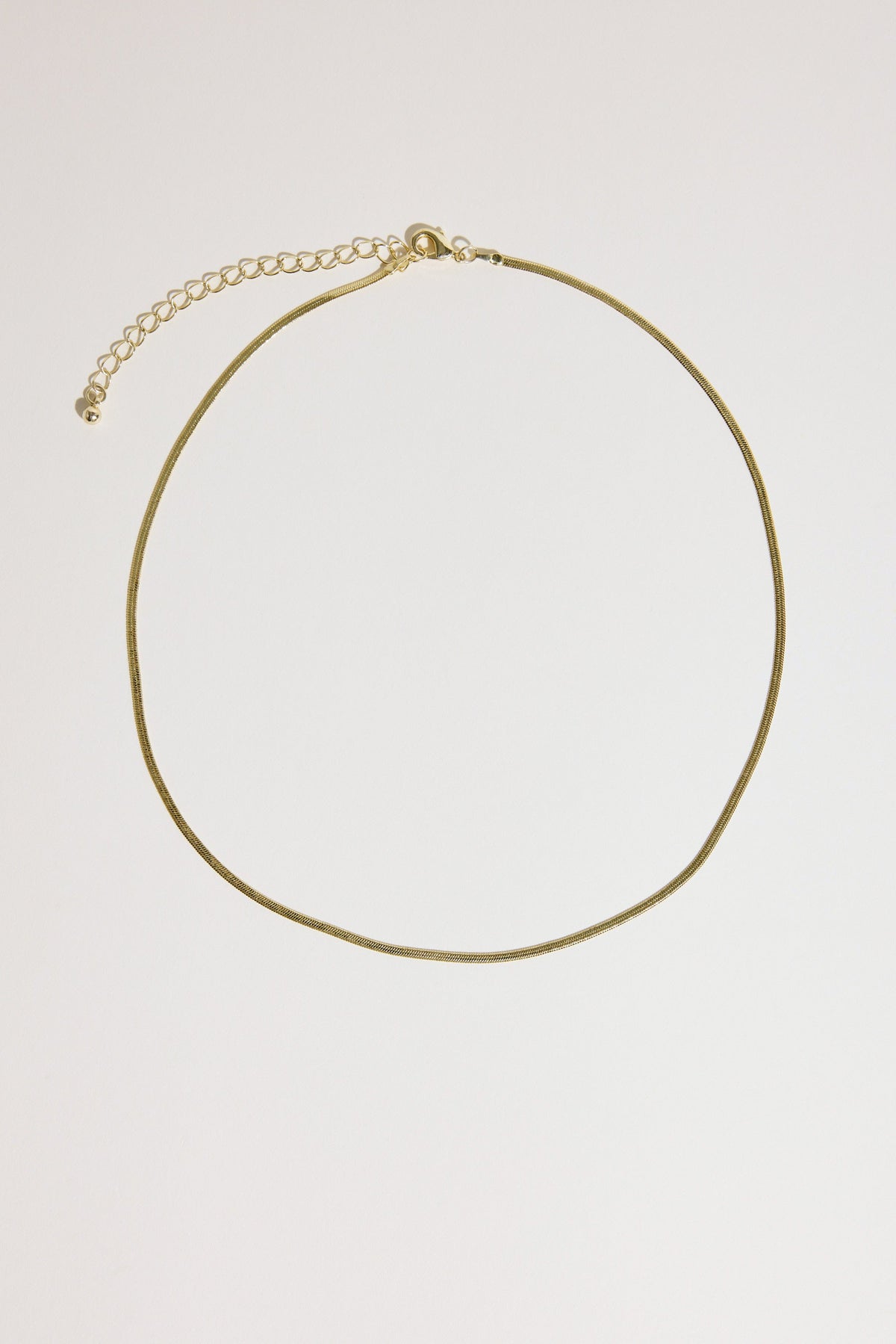 Atelier 19 Flat Snake Chain Necklace