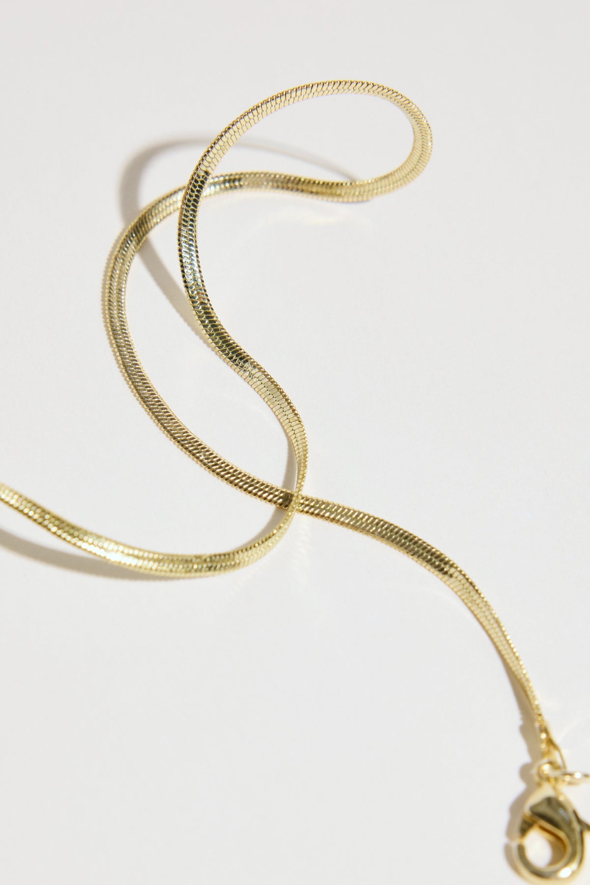 Atelier 19 Flat Snake Chain Necklace