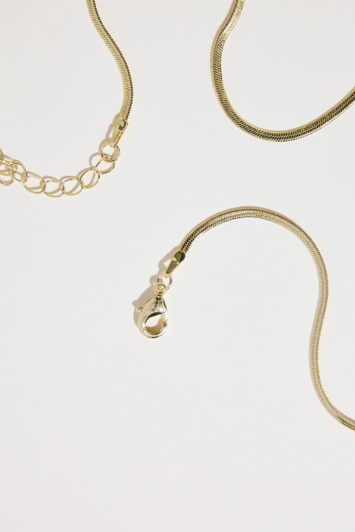 Atelier 19 Flat Snake Chain Necklace