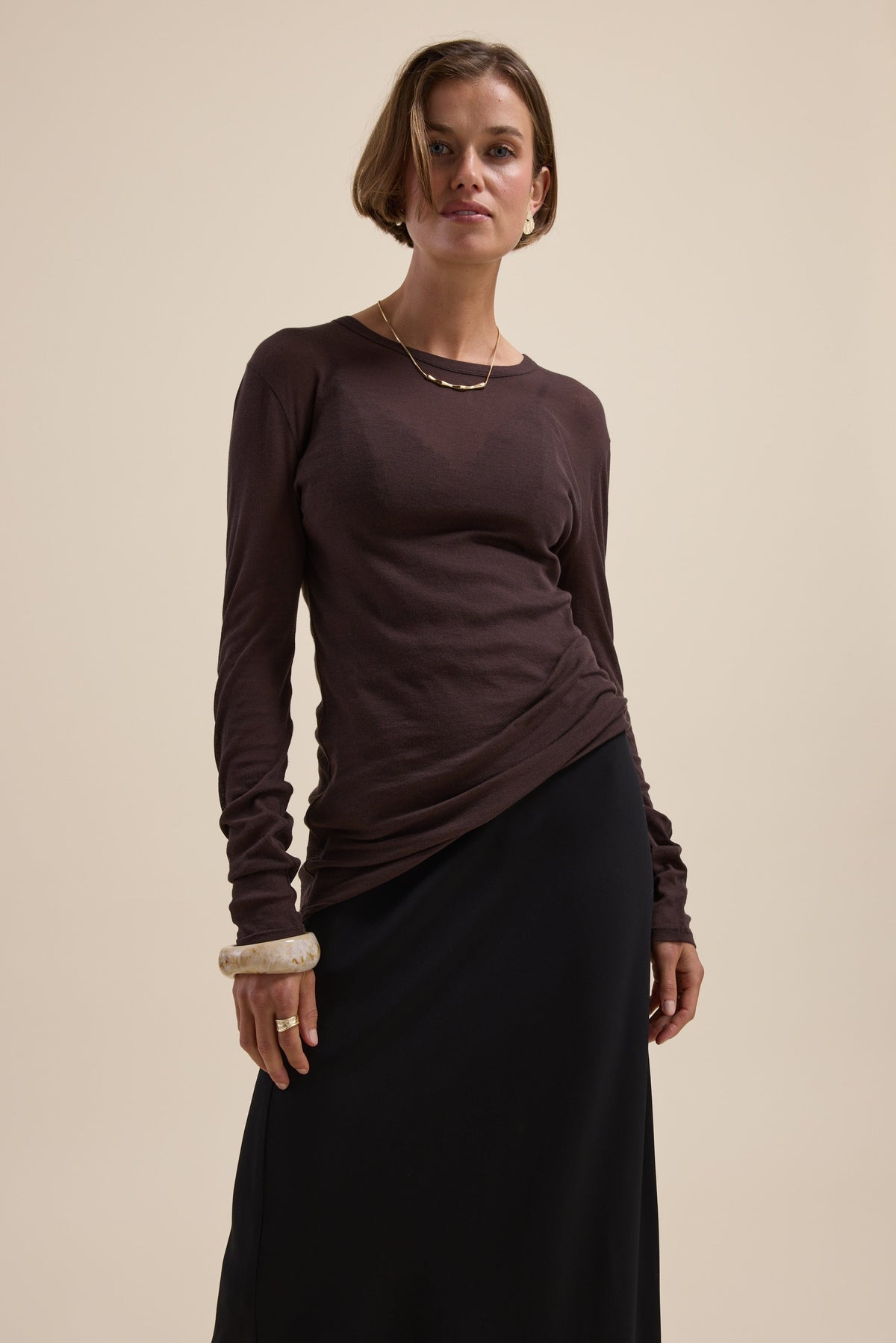 The Sheer Layering Crew Top