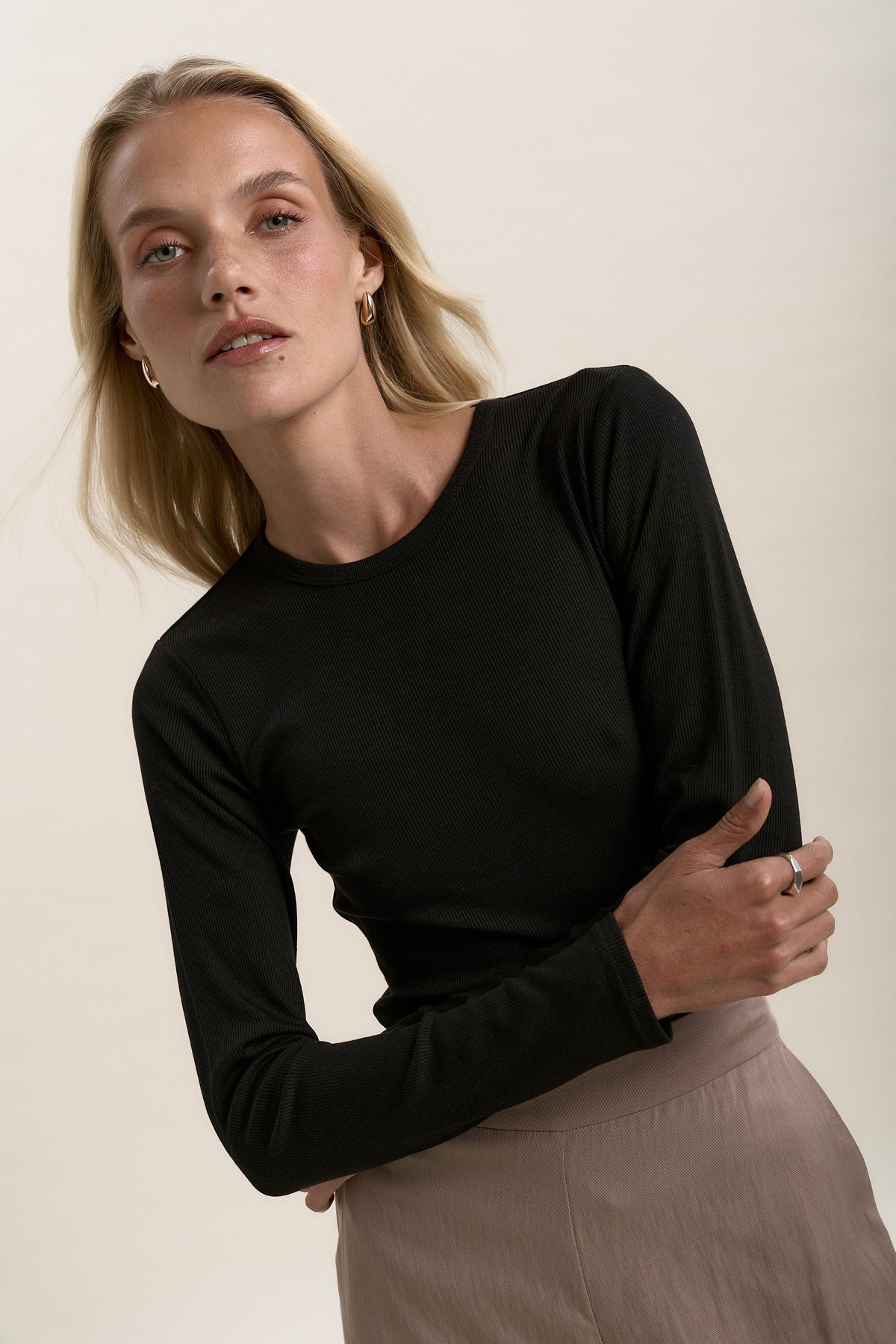 Elementary Basics Long Sleeve Rib Tee