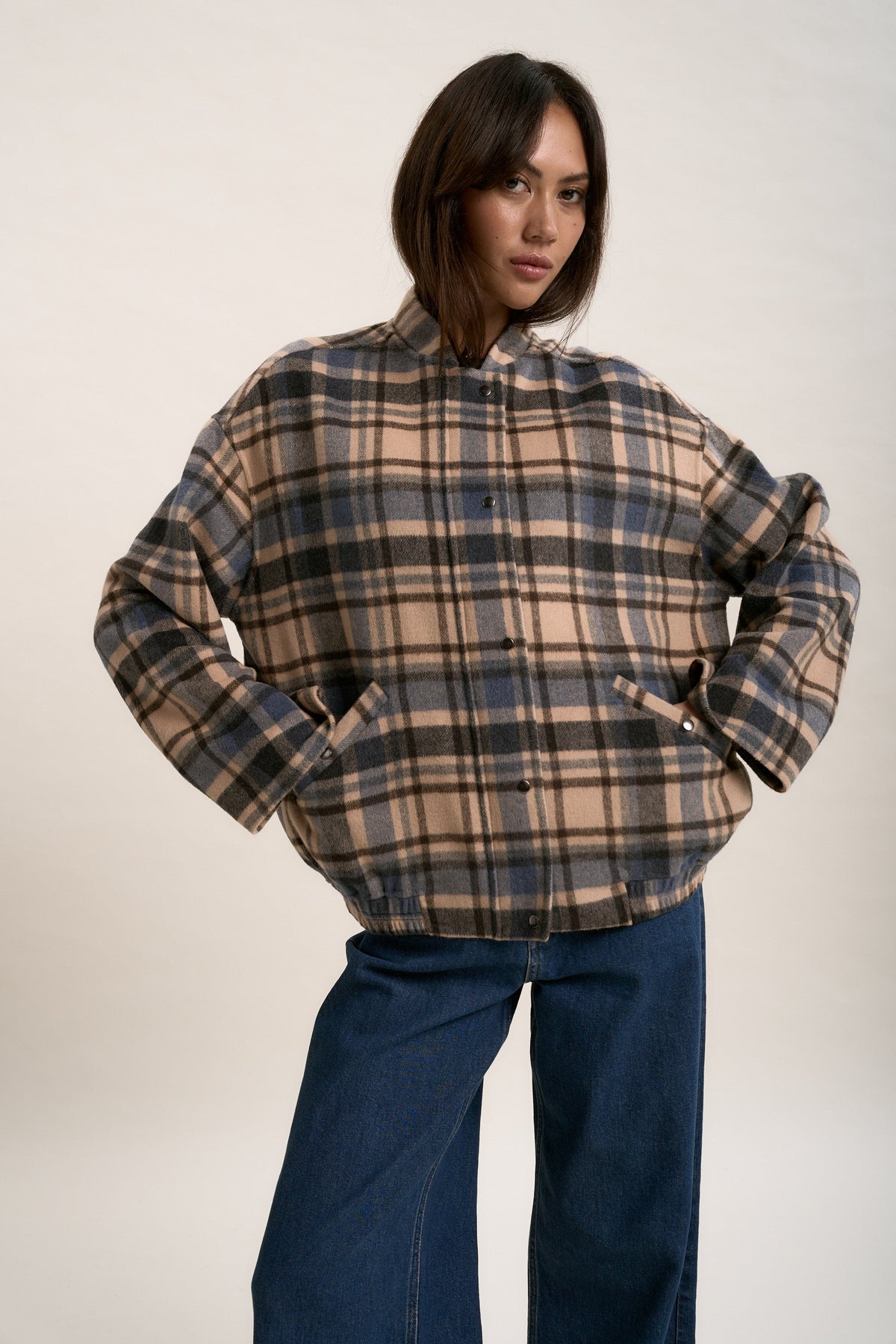 The Wool Blend Bomber Coat