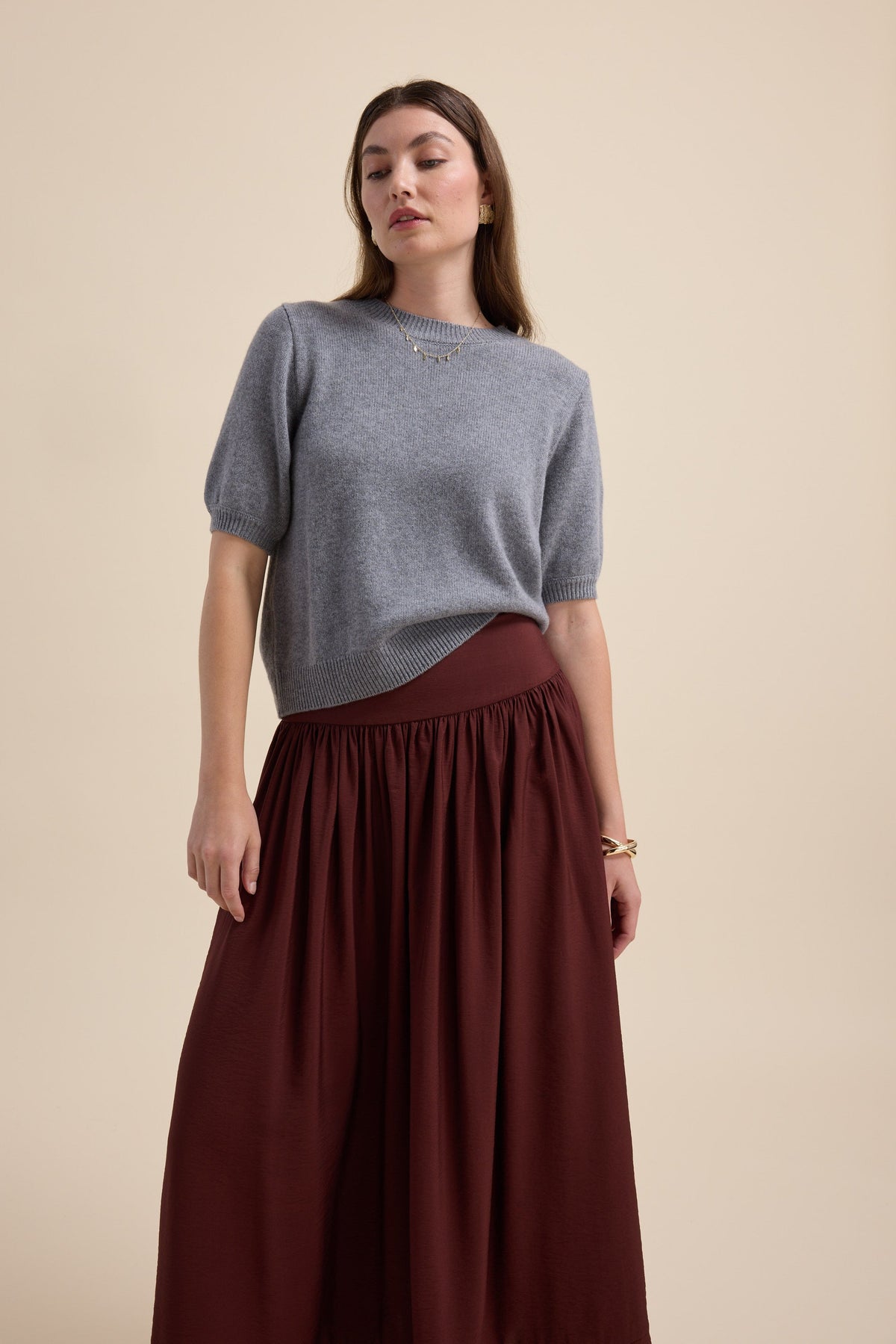 Elementary Cashmere Blend Tee Shirt