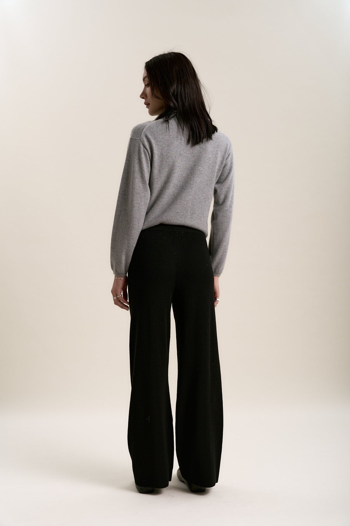 Elementary Merino Blend Wide Leg Jogger