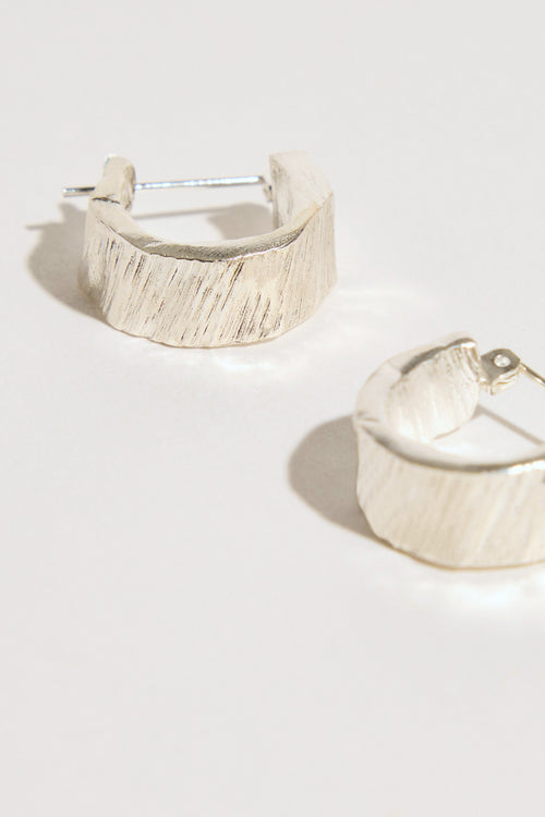 Love Winter Textured Hoops