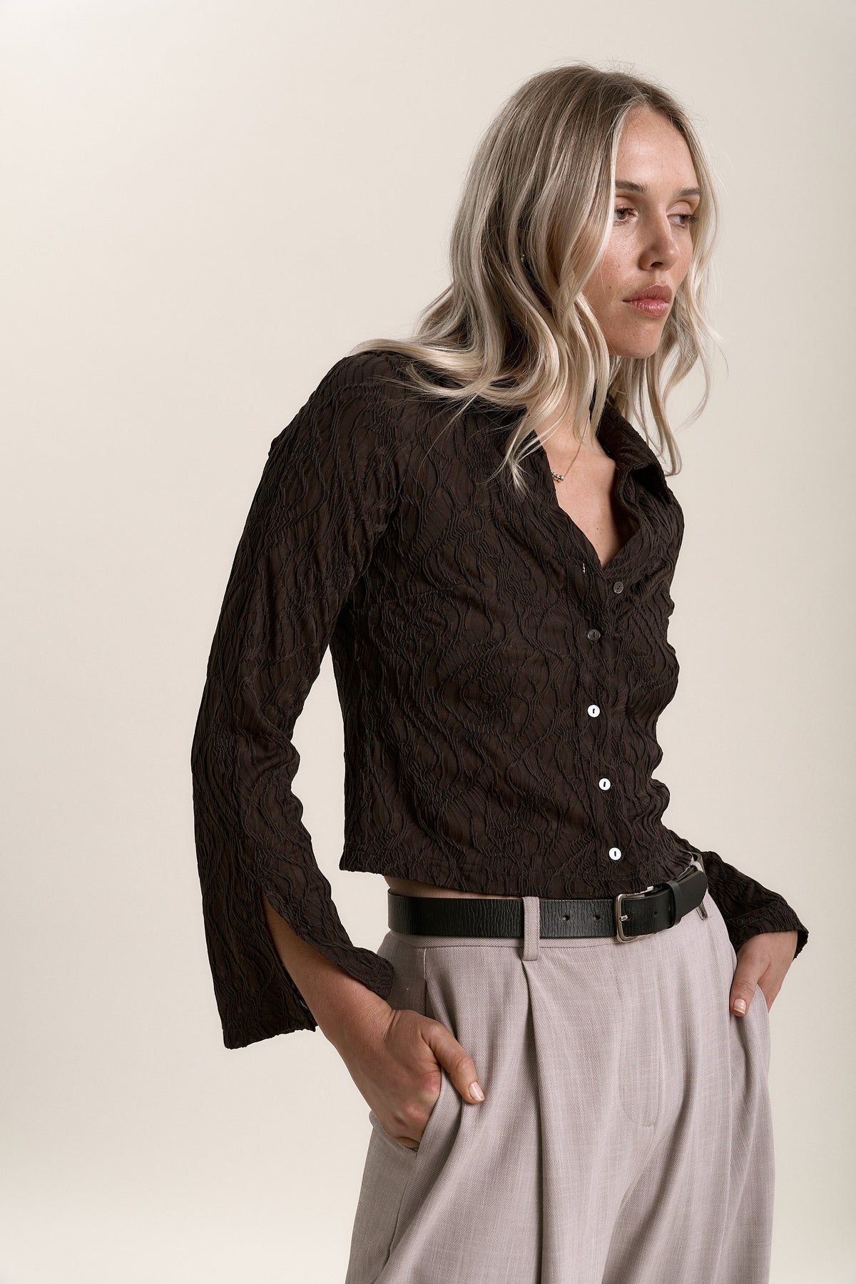 Ella Floral Textured Top