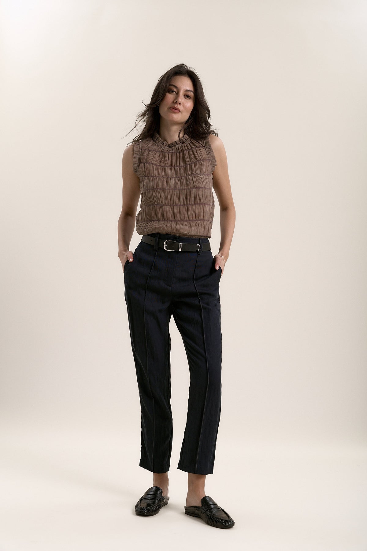 Luna Contrast Stitch Pants