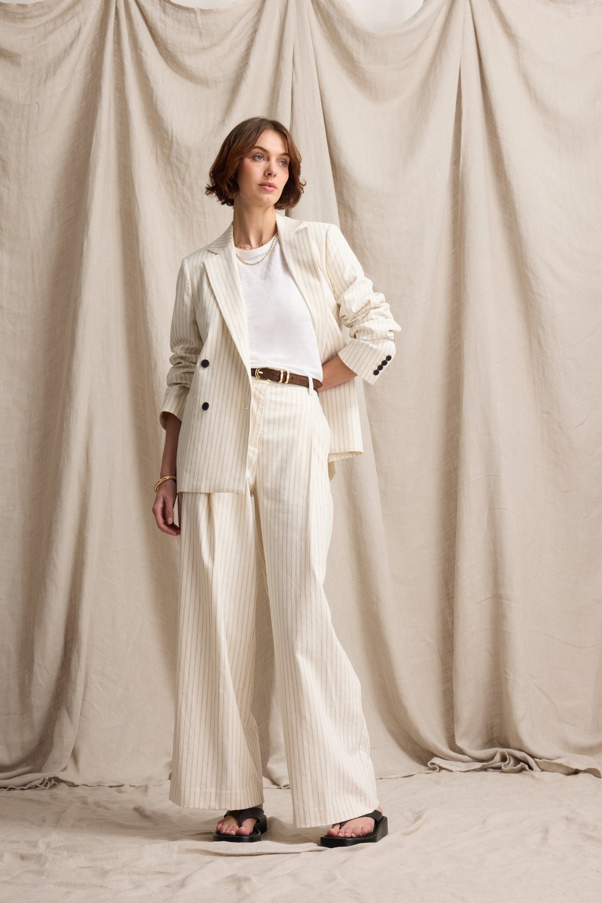 Piper Linen Blend Blazer