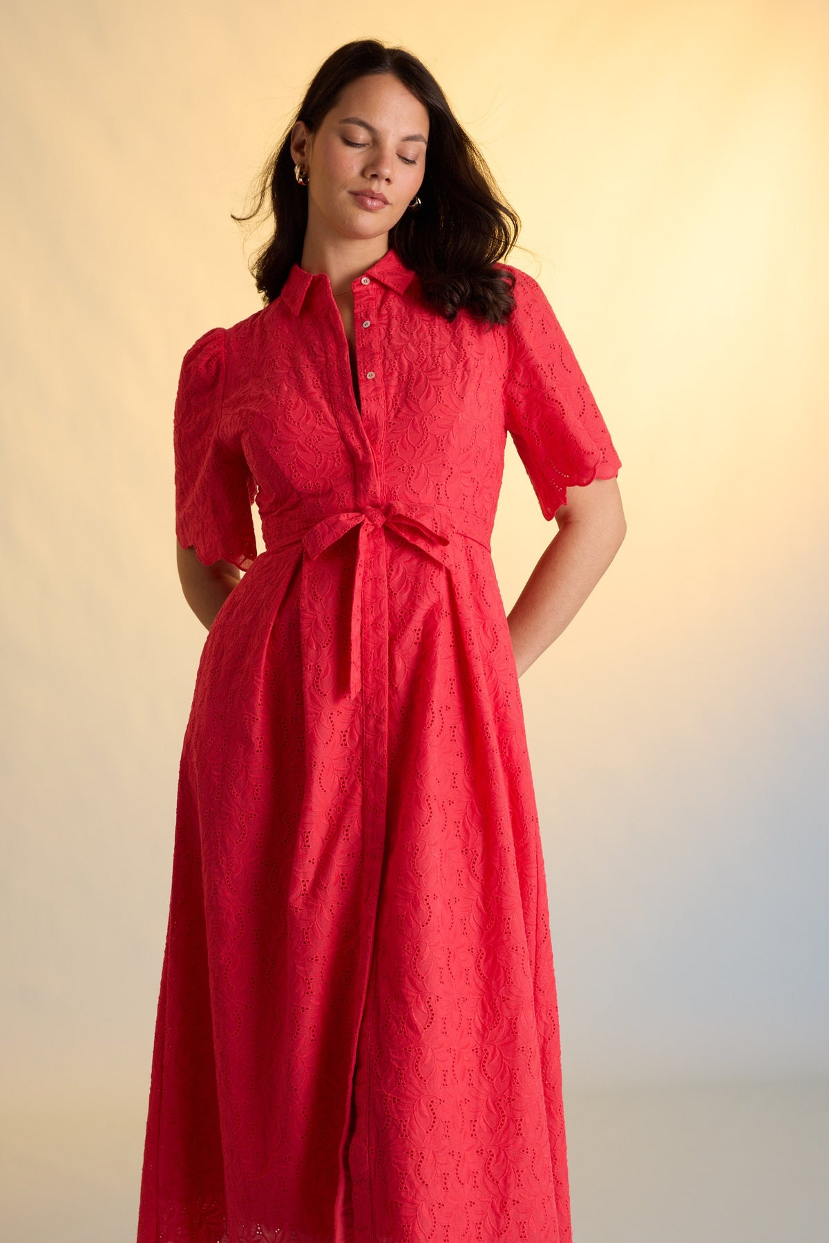 The Broderie Shirt Dress