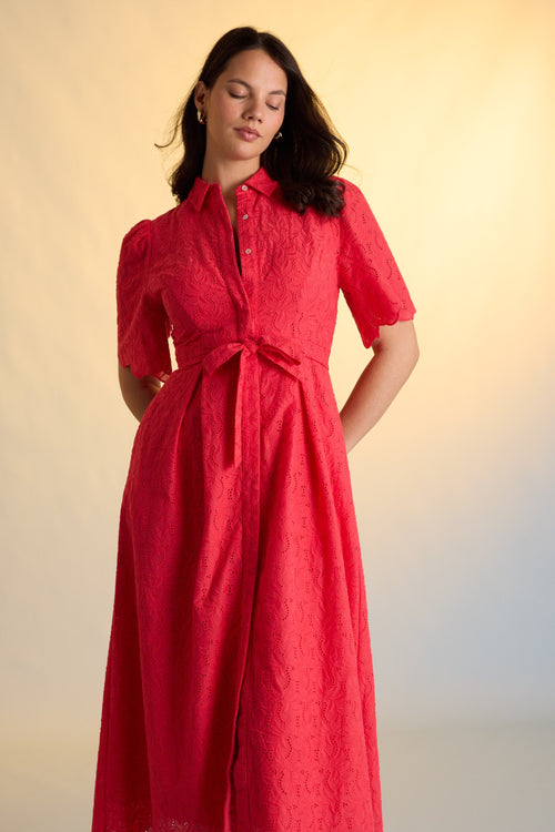 The Broderie Shirt Dress