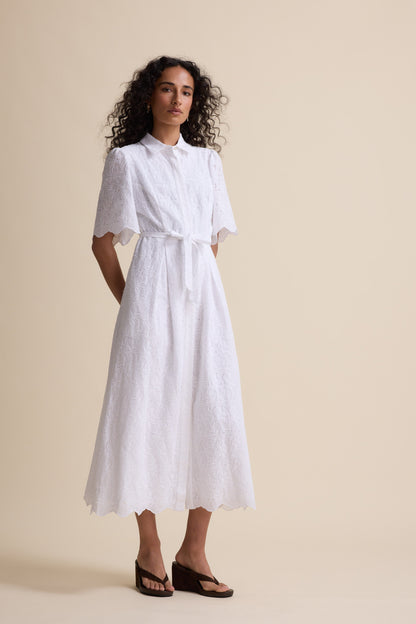 The Broderie Shirt Dress