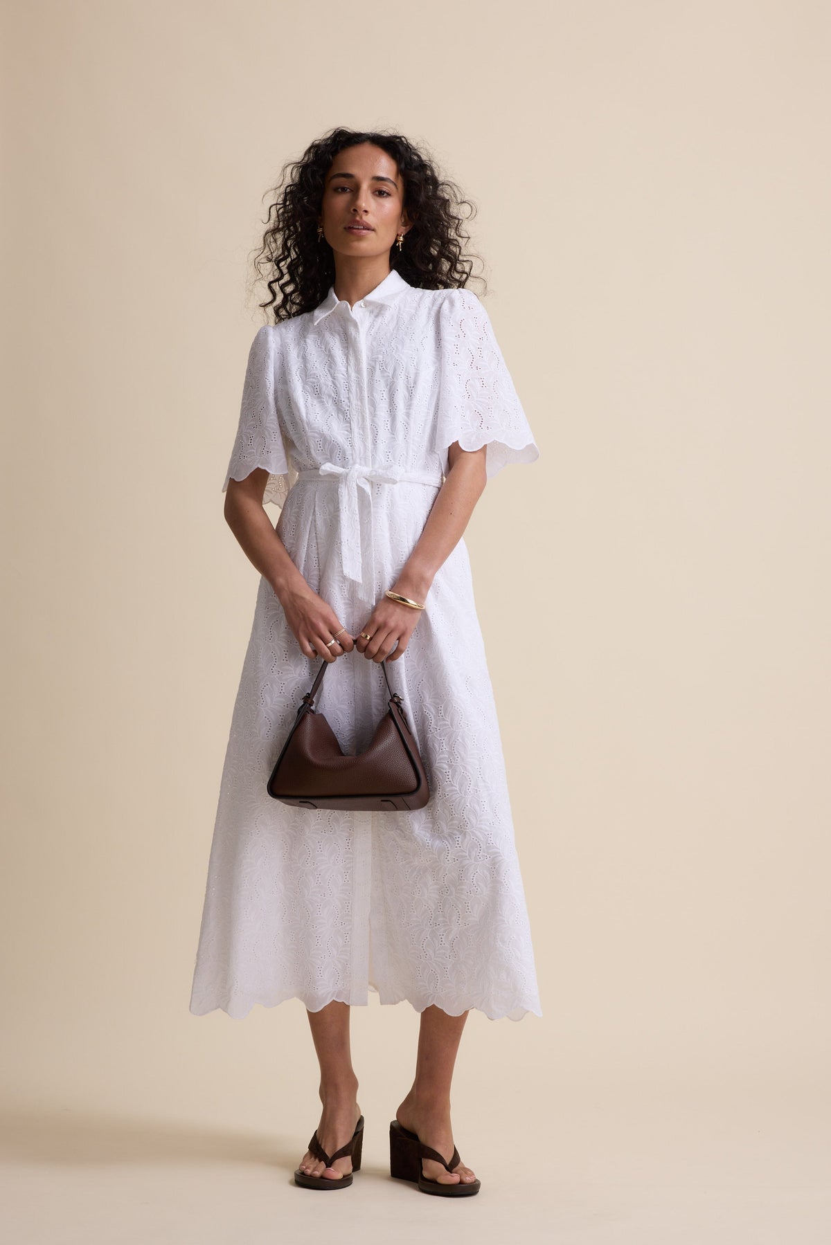 The Broderie Shirt Dress