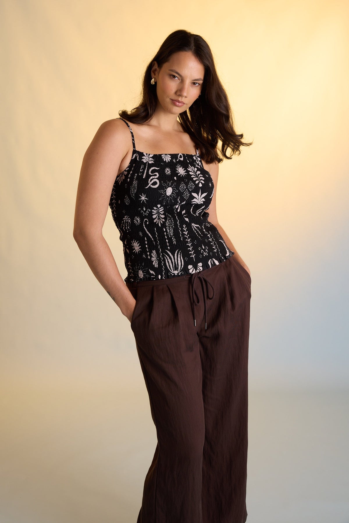 Emma Shirred Cami