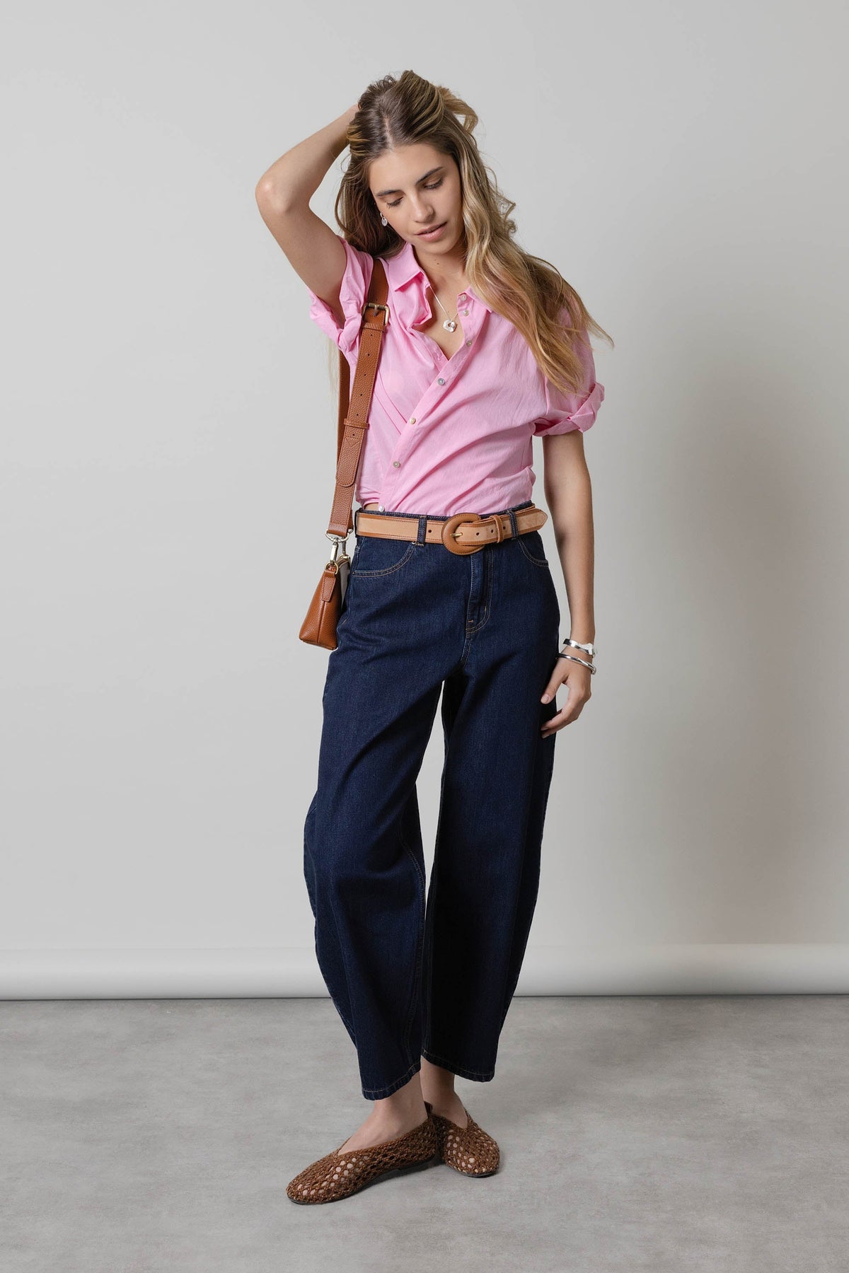 The Cropped Barrel Leg Jeans