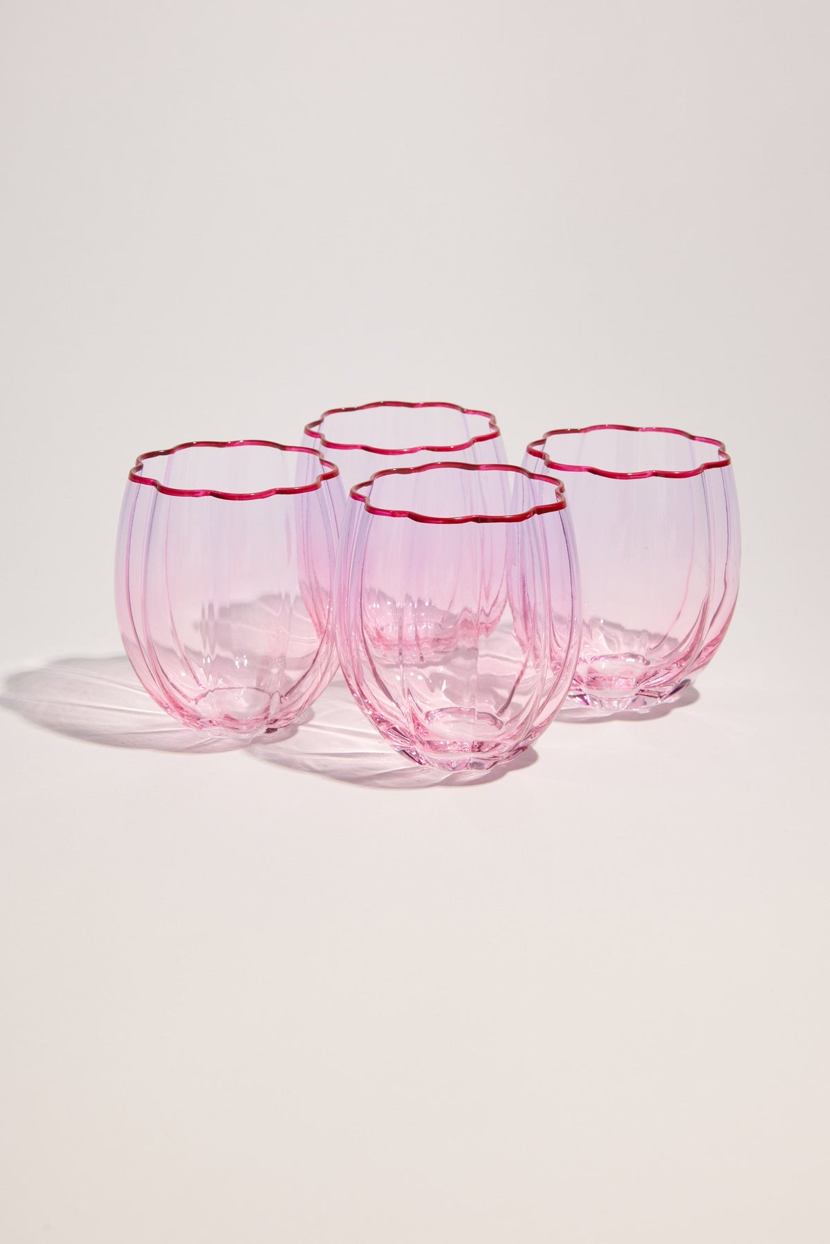 Homelab Petal Stemless Glass Set