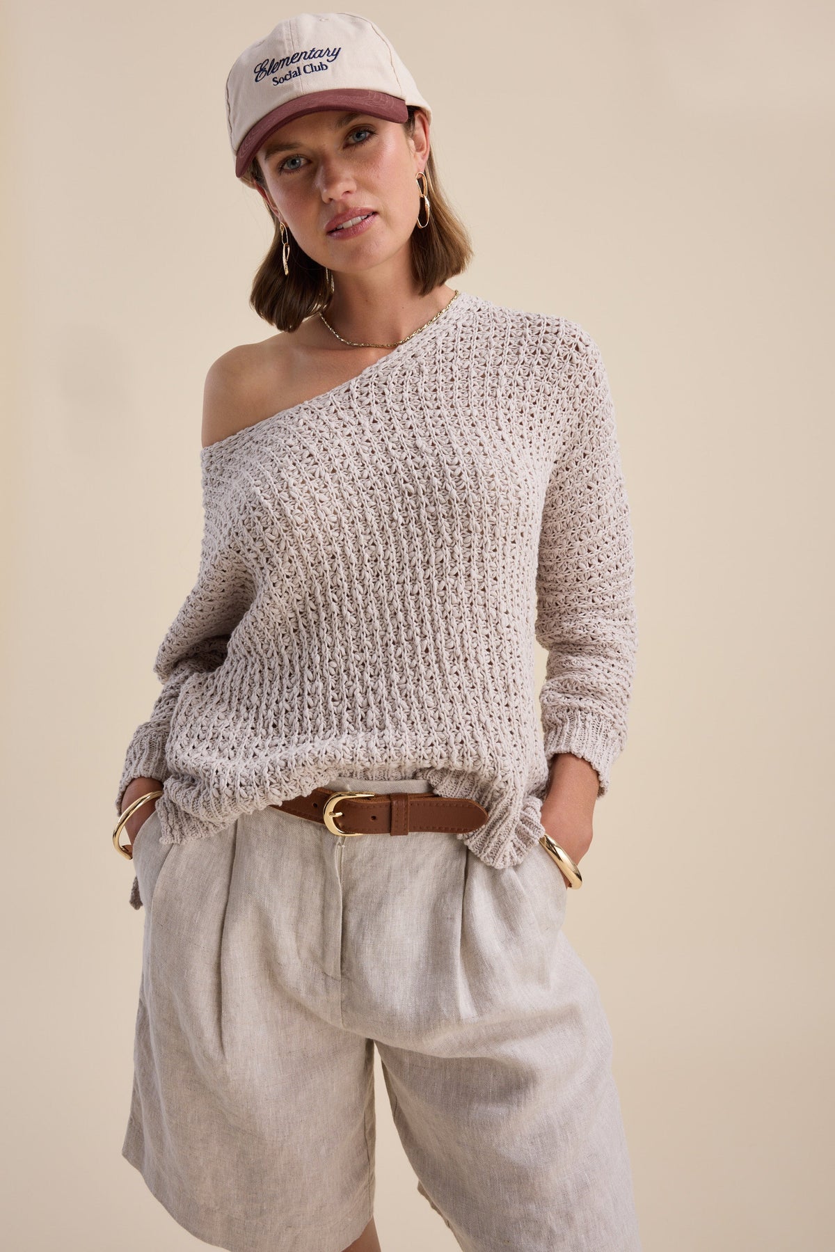 Zuri Knitted V Neck Sweater