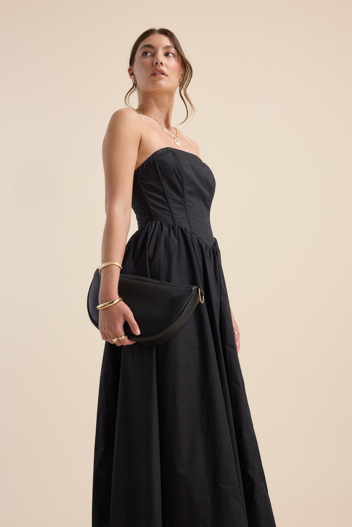 Rose Shirred Back Dress