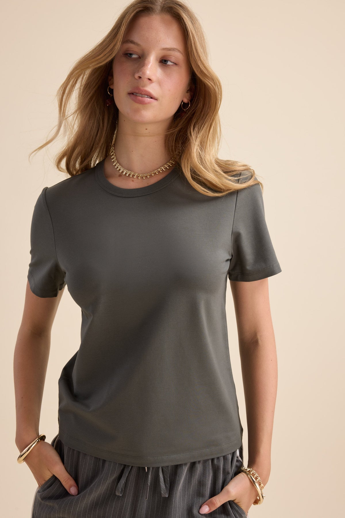The Perfect Short Sleeve Crew Neck Tee