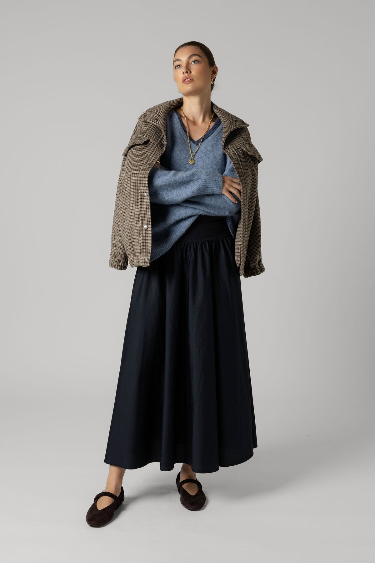 The Luxe Whisper Relaxed V Neck Sweater