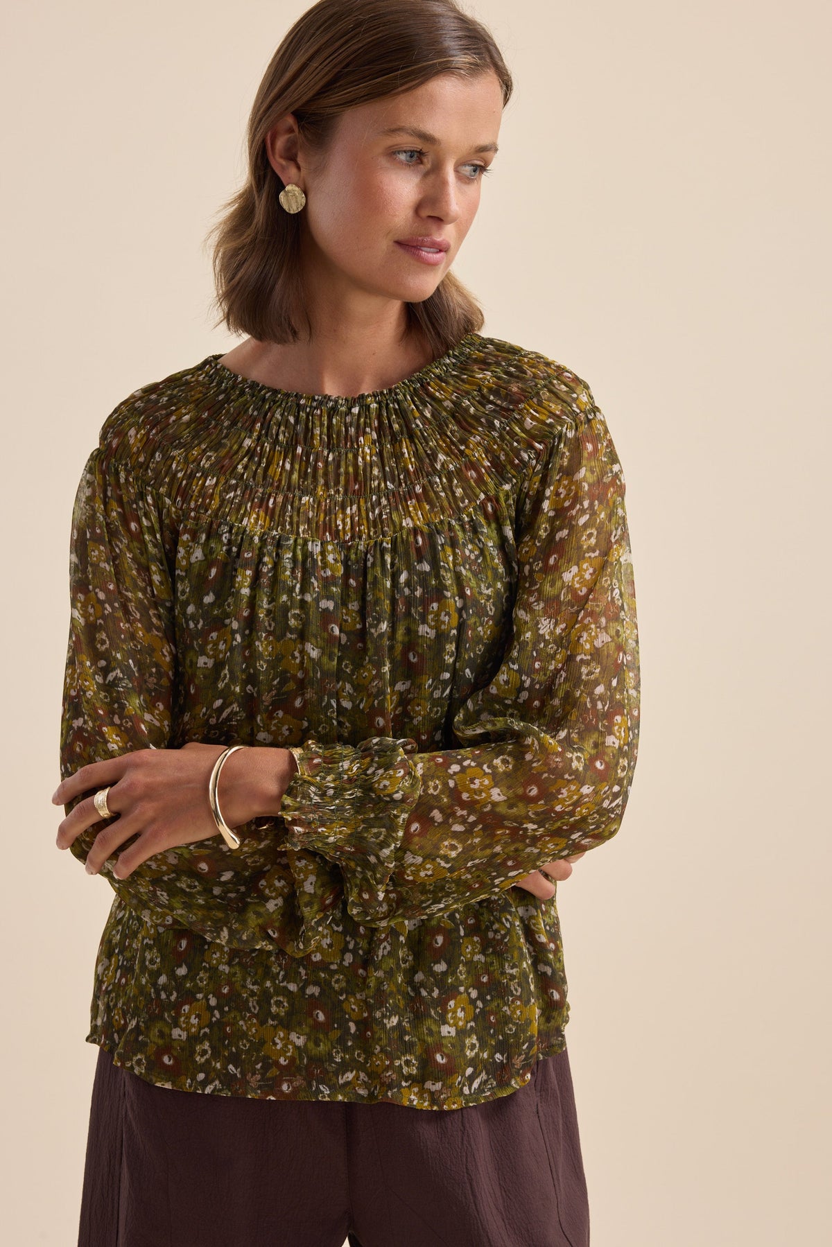 Gemma Gather Detail Top