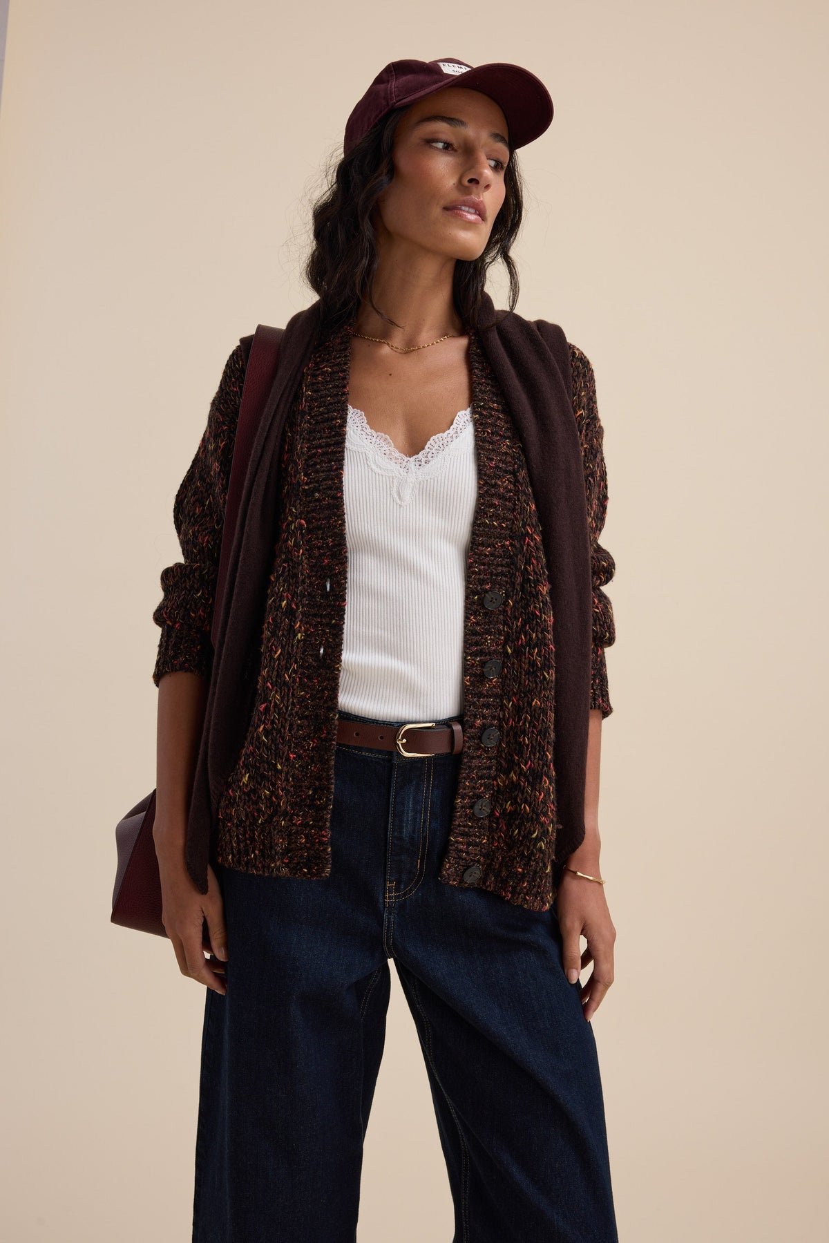 Elementary Oversized Merino Blend Cardigan