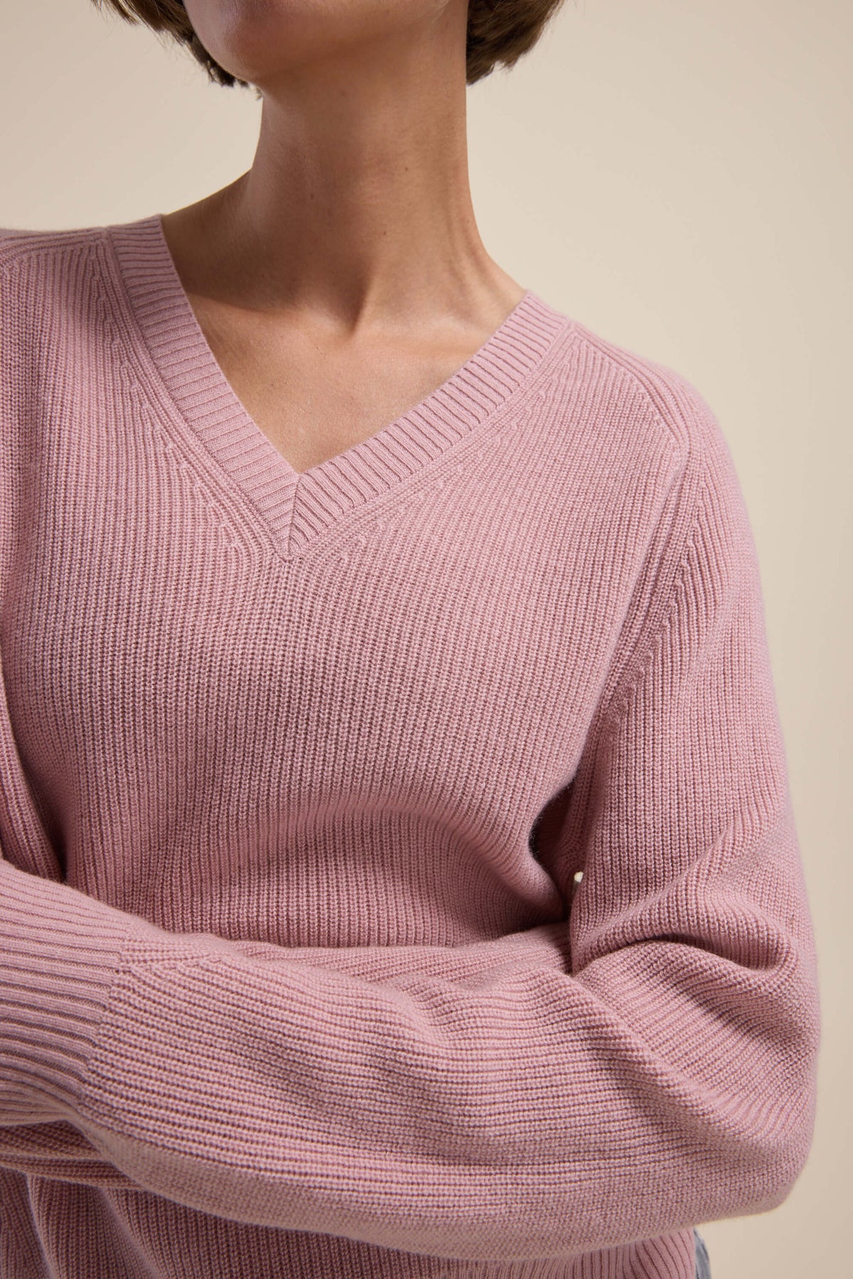 Elementary Cashmere Blend V Neck Sweater