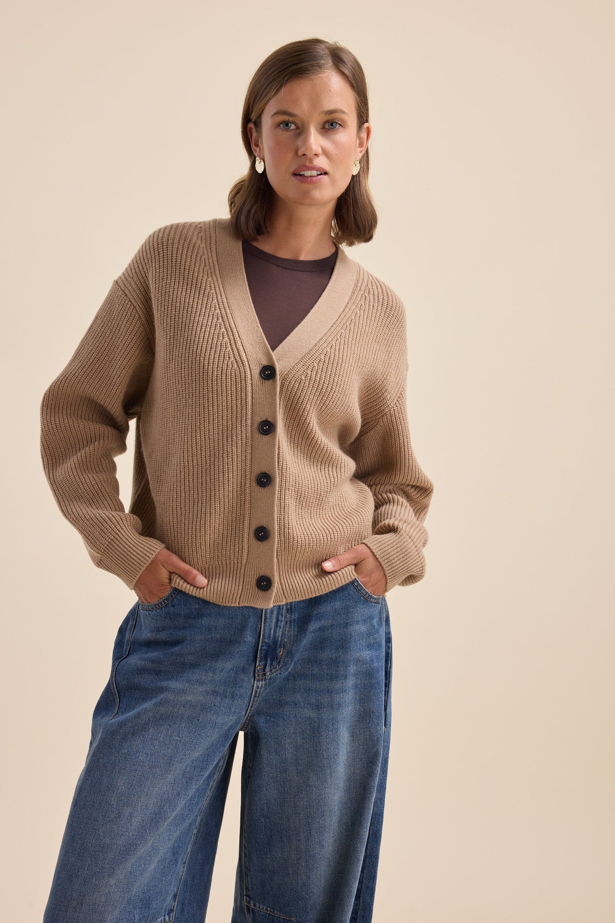 Elementary Cashmere Blend Cardigan